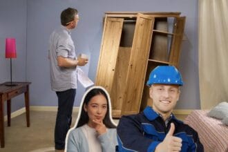 Schrank in ein Mini-Büro